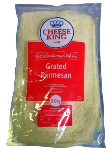 Cheese – Grated Parmesan 2kg Cheese King