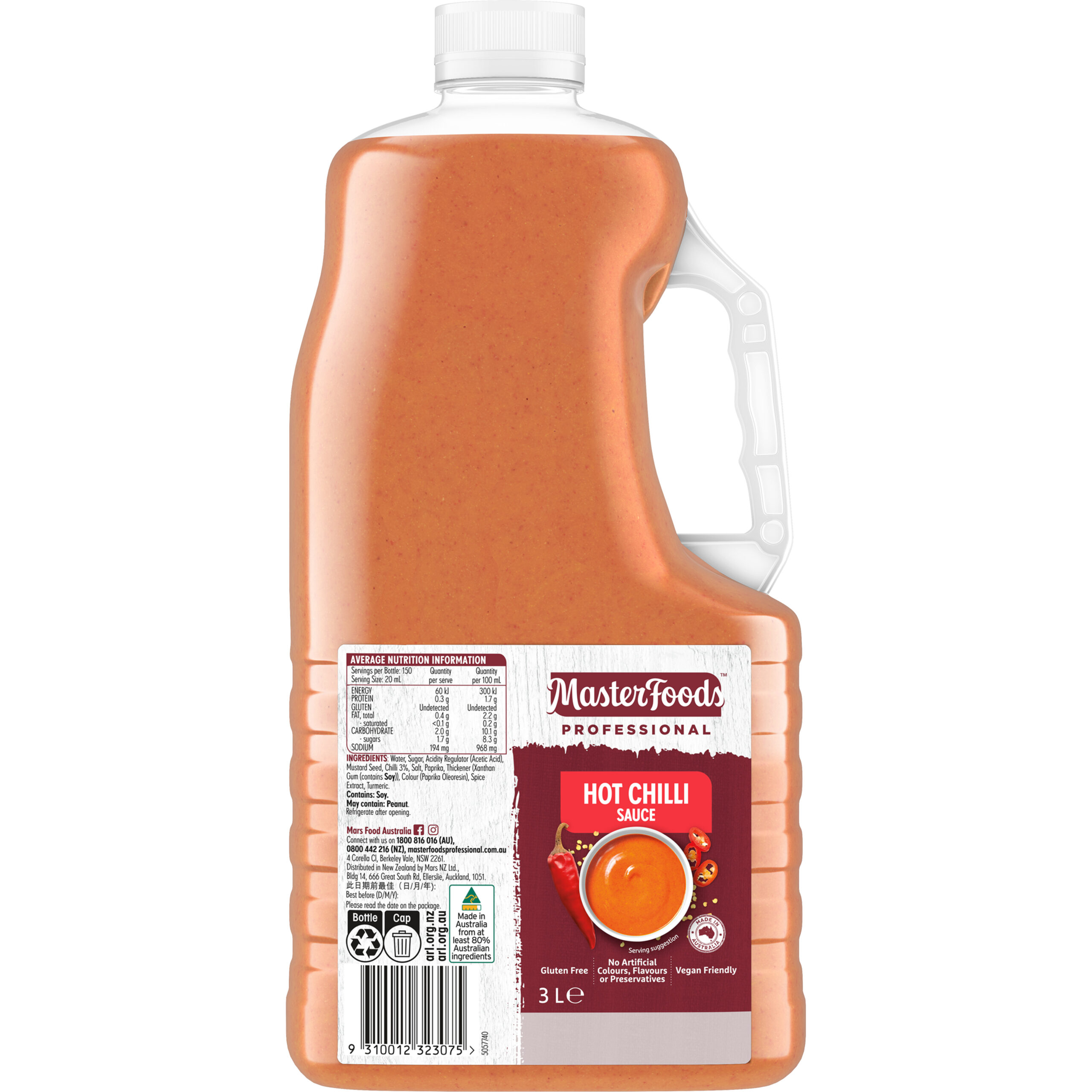 Sauce – Masterfoods Hot Chilli Sauce 5lt