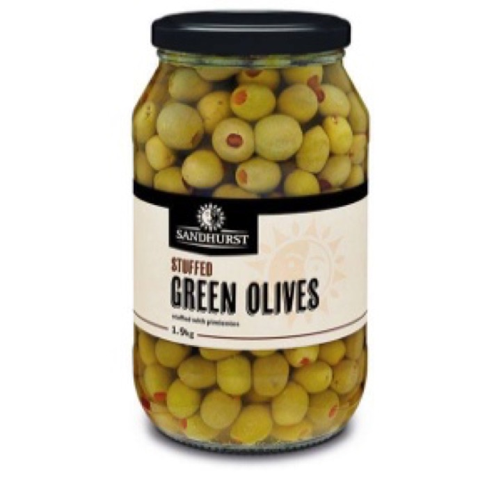 Olives – Sandhurst Stuffed Green Olives 1.9kg