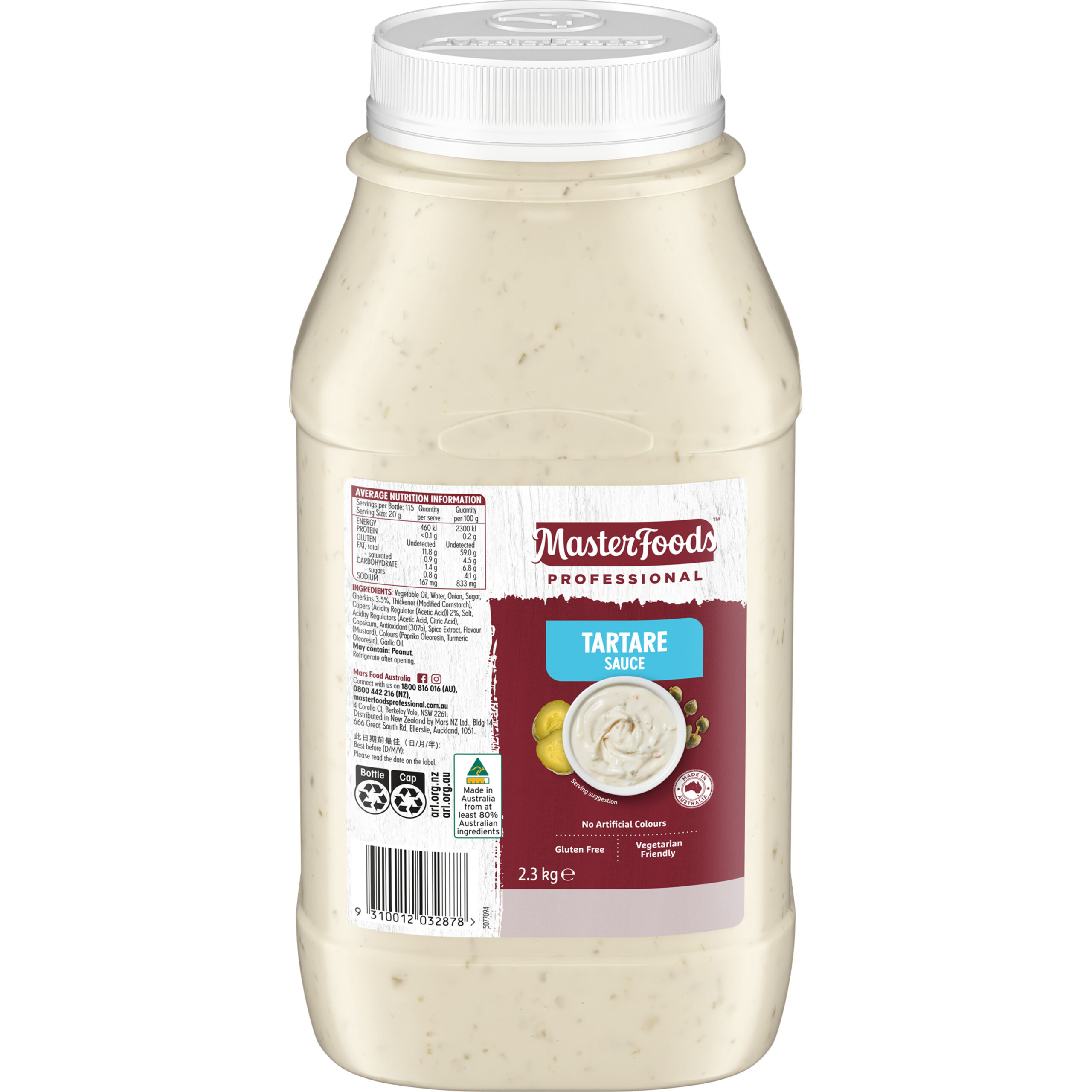 Sauce – Masterfoods Premium Tarte Sauce 2.3kg