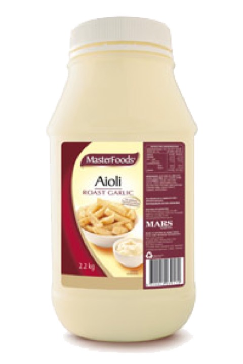 Sauce – Masterfoods Roasted Garlic Aioli 2.2kg