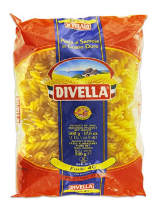 Pasta – Divella Fusili Pasta (24x500g)