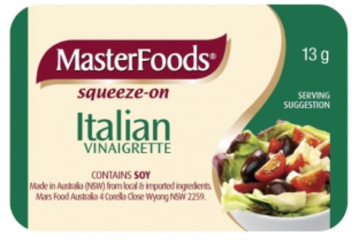 Oils – Masterfoods Italian Vinaigrette Portions 13g x 100