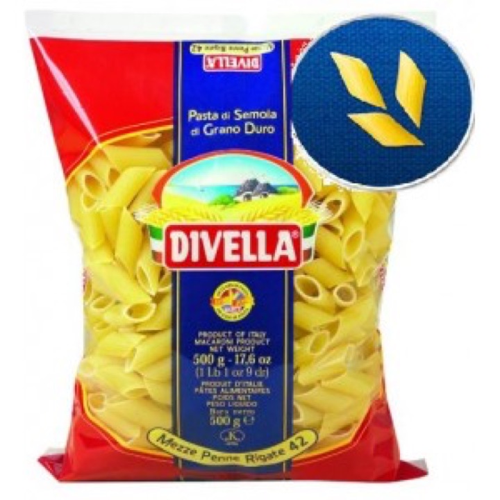 Pasta – Divella Penne Rigate No18 (24 x 500g)