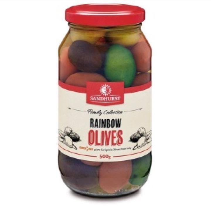 Olives – Sandhurst Rainbow Olives  500g