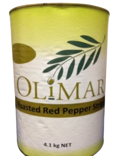Canned – Olimar Roasted Red Pepper Strips 4.3kg
