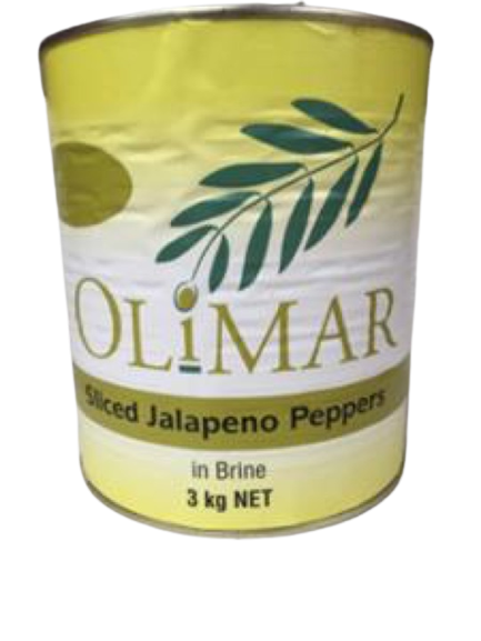 Canned – Olimar Sliced Jalapeno Peppers 3kg