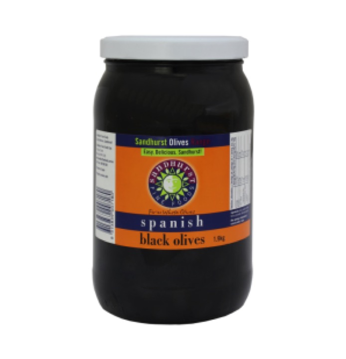 Olives – Sandhurst Spanish Black Olives 1.9kg
