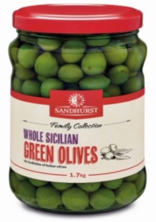 Olives – Sandhurst Whole Sicilian Olives 1.7kg