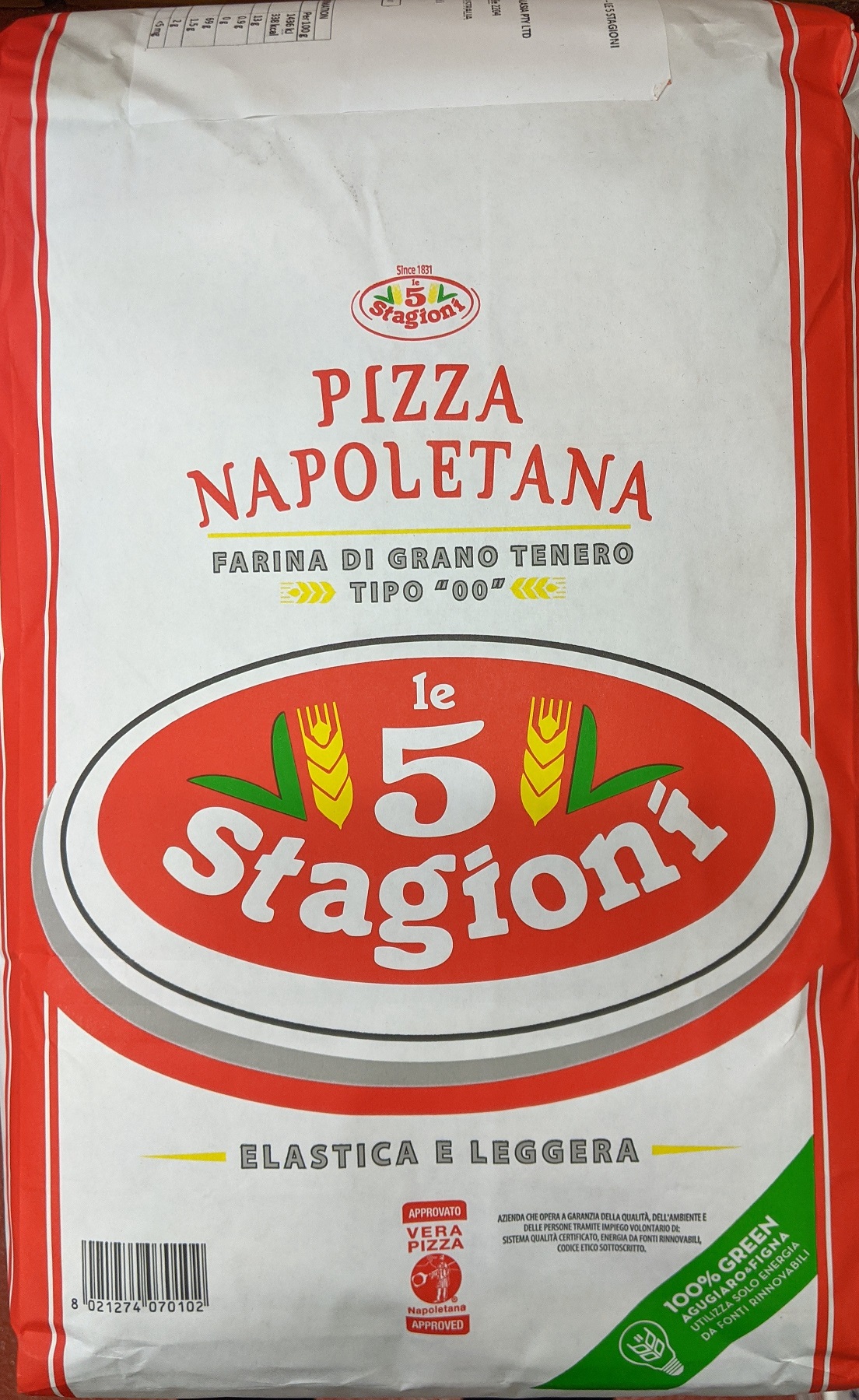 Flour – 10 Kg Farina Napoletana 00(5 Stagioni)