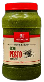 Condiments – Basil Pesto 2kg Jar Sandhurst