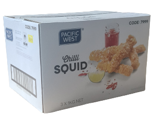 Seafood – Pacific West Chilli Squid 3kg 7999
