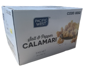 Seafood – Pacific west Salt & Pepper Calamari 3kg 8002