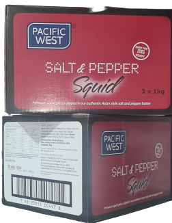 Seafood – Pacific West Spiral Squid Salt & Pepper 1kg