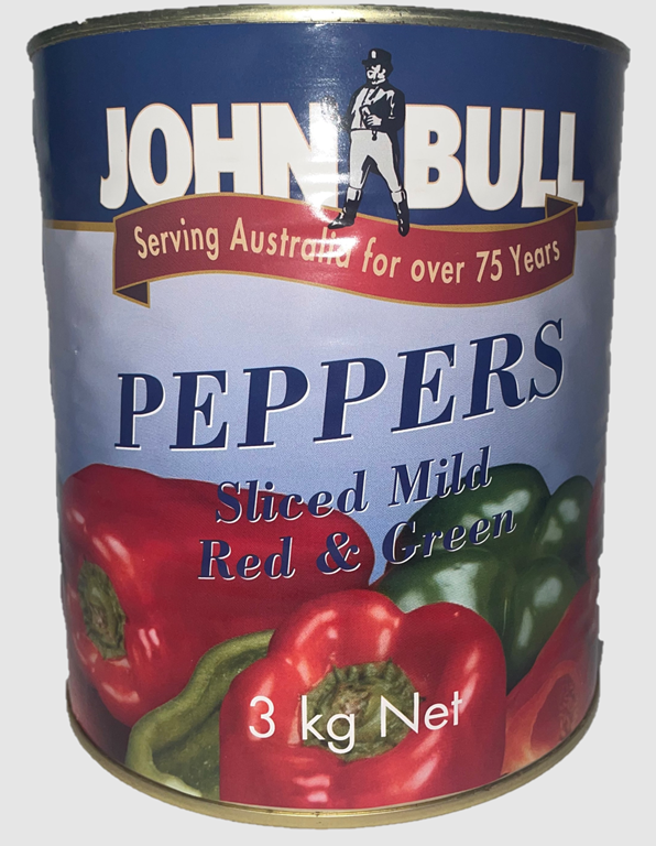 Canned – John Bull Red & Green Peppers 3kg