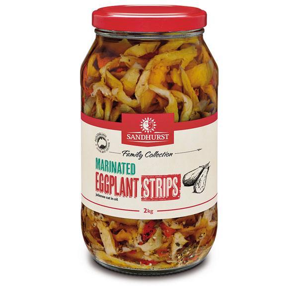 Condiments – Sandhurst Marinated Eggplant Strips 2kg