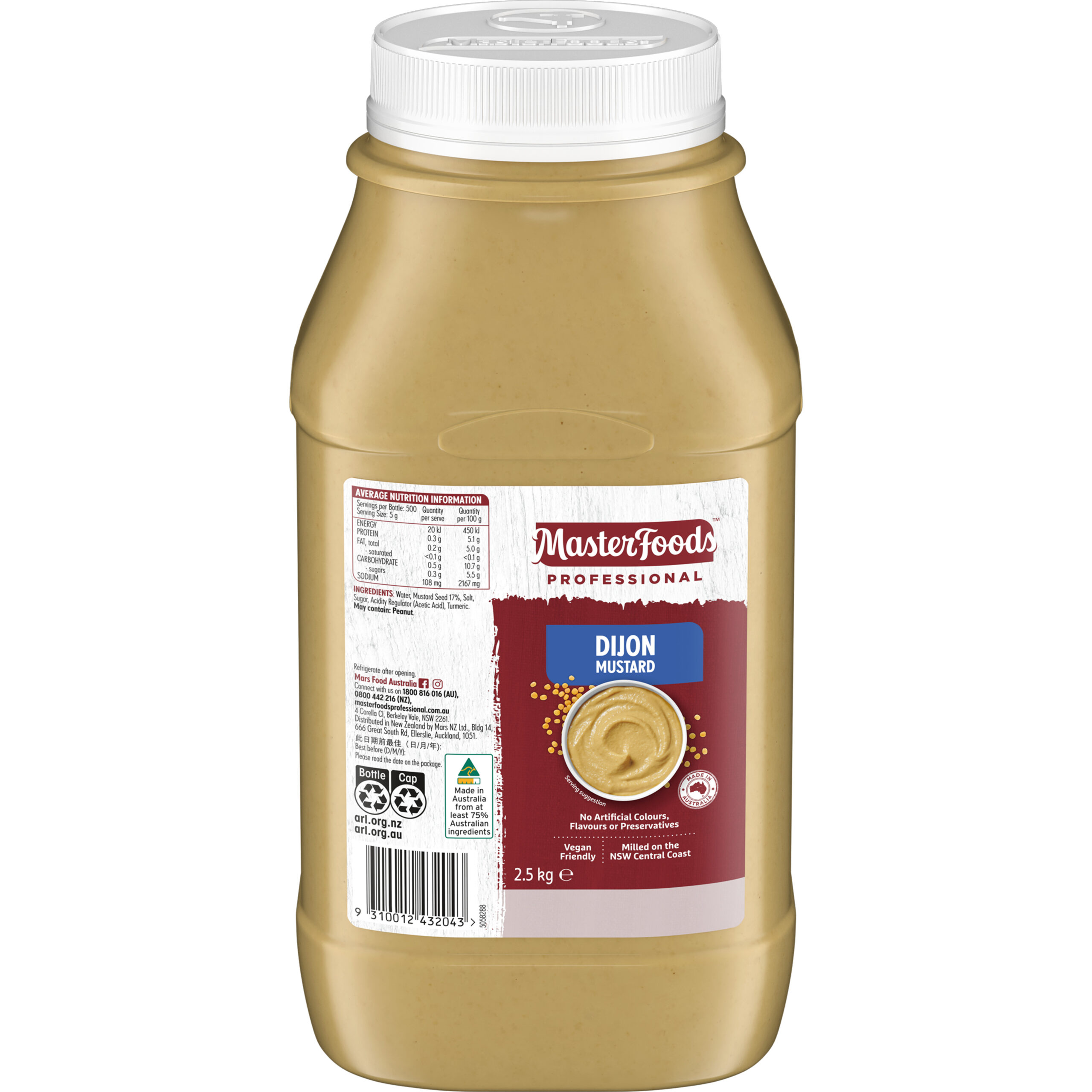 Sauce – Masterfoods Dijon Mustard 2.5kg