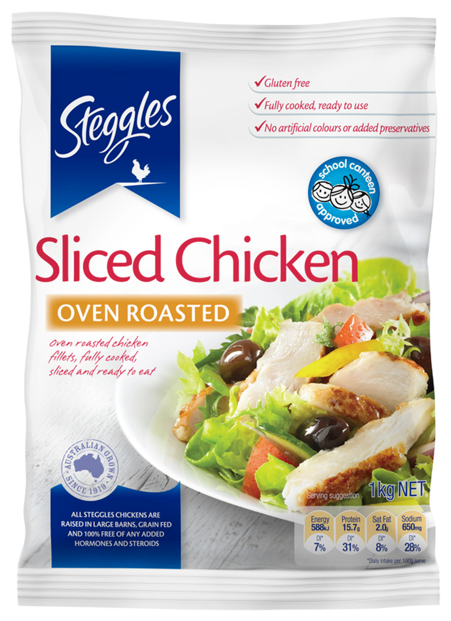 Frozen – Steggles Sliced Chicken FreeFlow 1kg
