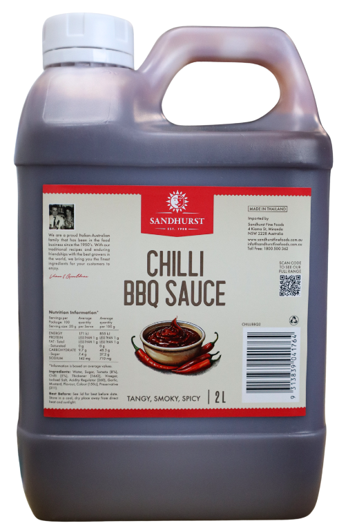 Sauce – Sandhurst – Chilli BBQ Sauce 2ltr